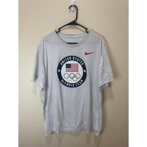 Nike Sz XL Men’s USA Olympics Team Graphic T-Shirt Heather White - See Spot